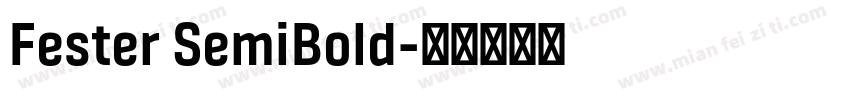 Fester SemiBold字体转换